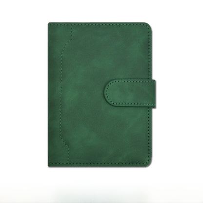 Unisex Solid Color RFID Passport Holder In PU Leather With Sewing Thread Detail