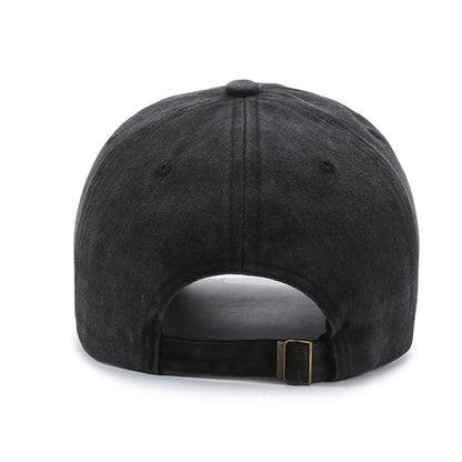 Unisex Retro Baseball Cap With Curved Brim, Breathable Cotton Material Featuring Embroidery Design