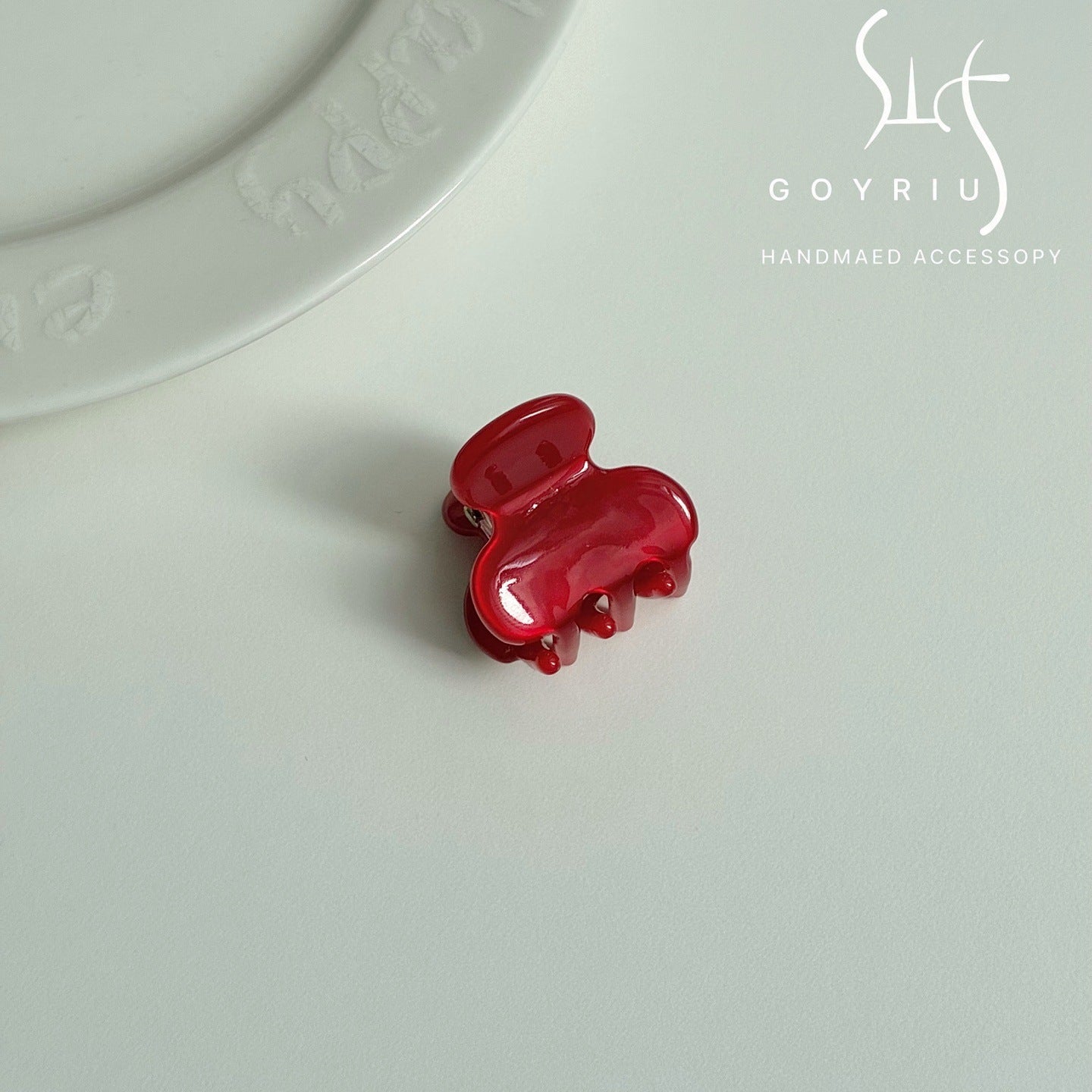 French Style Bow Tie Hair Claws For Women In Red, Made Of Acetic Acid Sheets, Perfect For Summer Hairpin