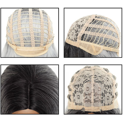 Women’s Full Head Wig In Brown With Long Curly Hair And Centre Parting, Simple Style, Made Of High Temperature Wire With Wig Net