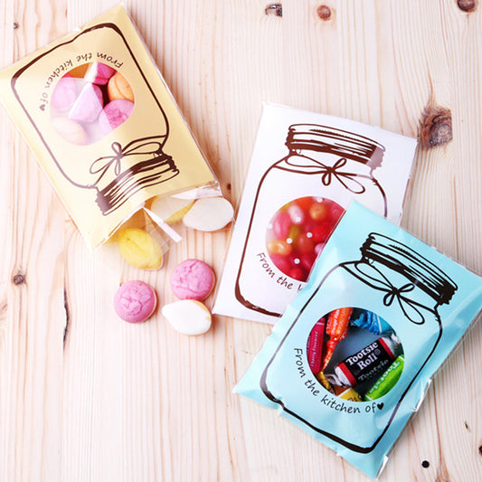 Yellow Plastic Food Packaging Bag, 100 PCS Per Package For Convenient Storage And Cleaning