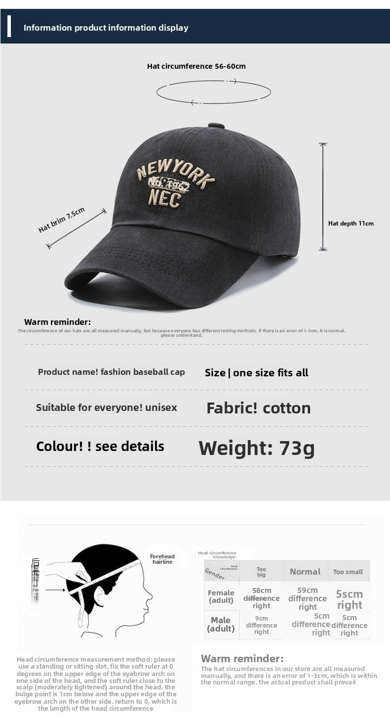 Unisex Retro Baseball Cap With Curved Brim, Breathable Cotton Material Featuring Embroidery Design