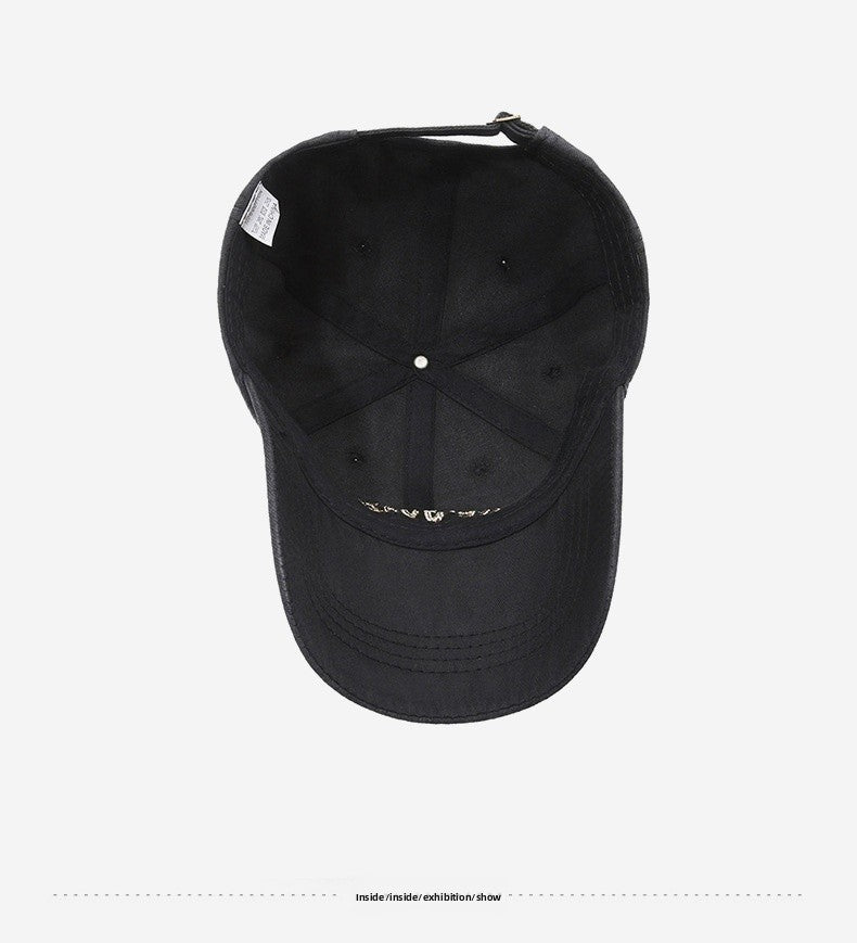 Unisex Retro Baseball Cap With Curved Brim, Breathable Cotton Material Featuring Embroidery Design