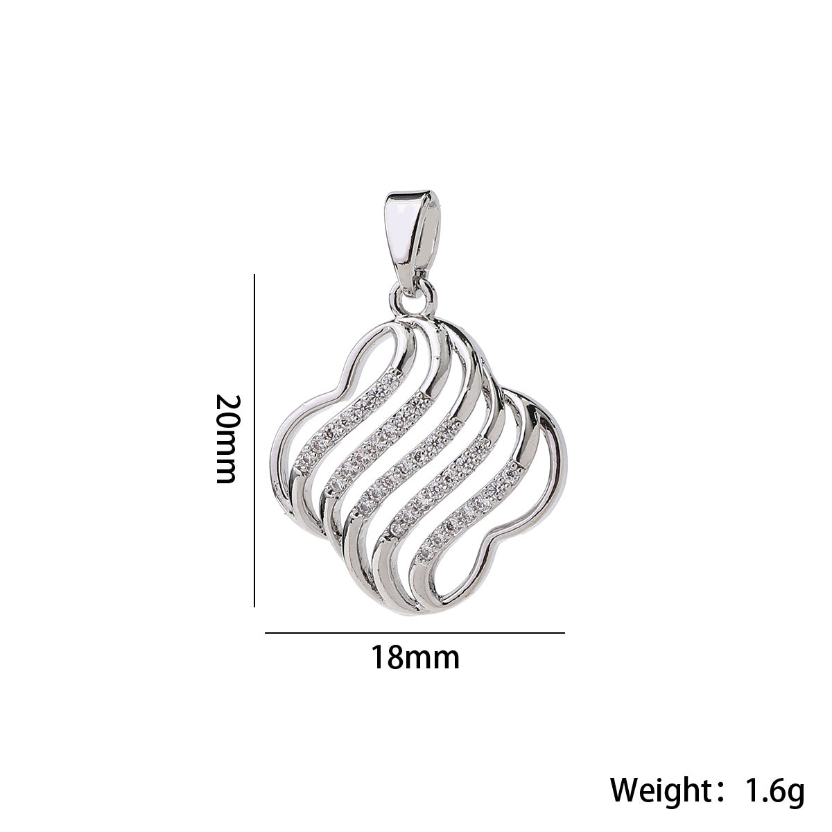 Letter Pendant In Brass With Real Gold Plated Electroplated Finish Featuring Zircon Inlay For Commute Jewelry Accessories