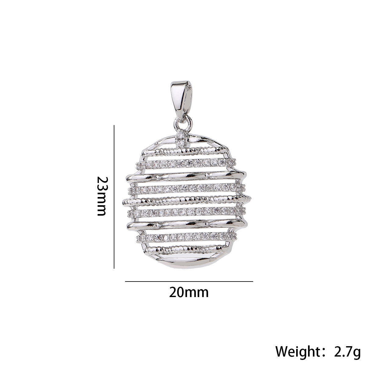 Letter Pendant In Brass With Real Gold Plated Electroplated Finish Featuring Zircon Inlay For Commute Jewelry Accessories
