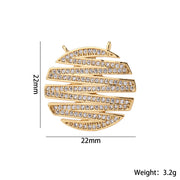 11#Hollowed-out Striped Gold