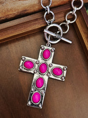 Chain Pink Cross