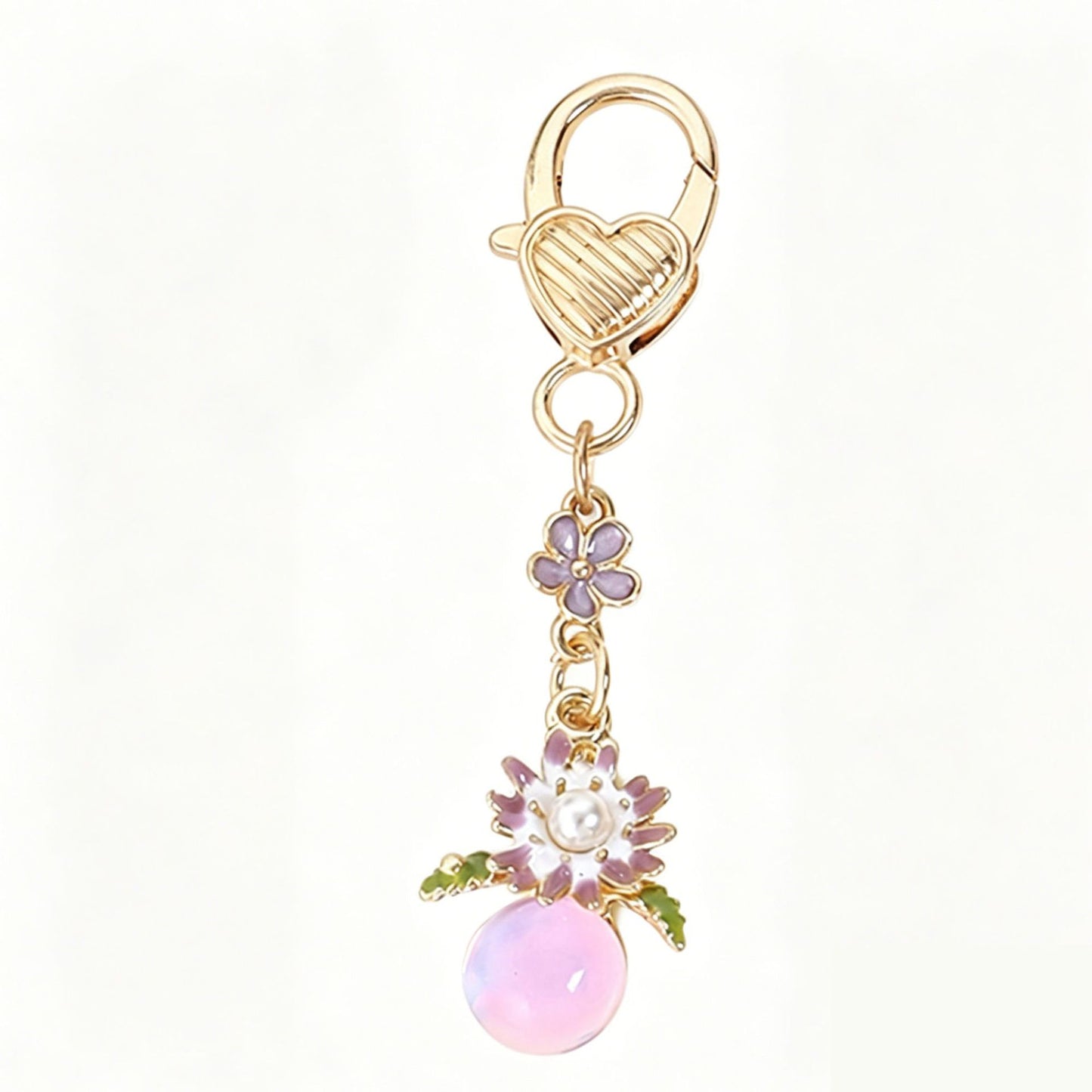Heart Shape Key Chain Made Of Durable Alloy, Stylish And Perfect For Everyday Use