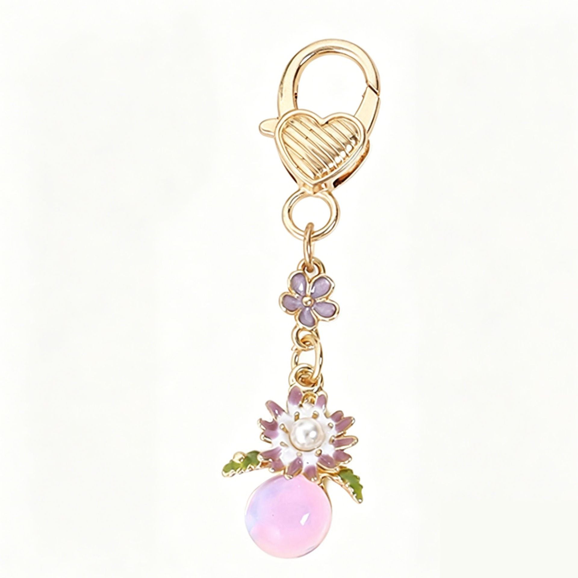 Heart Shape Key Chain Made Of Durable Alloy, Stylish And Perfect For Everyday Use