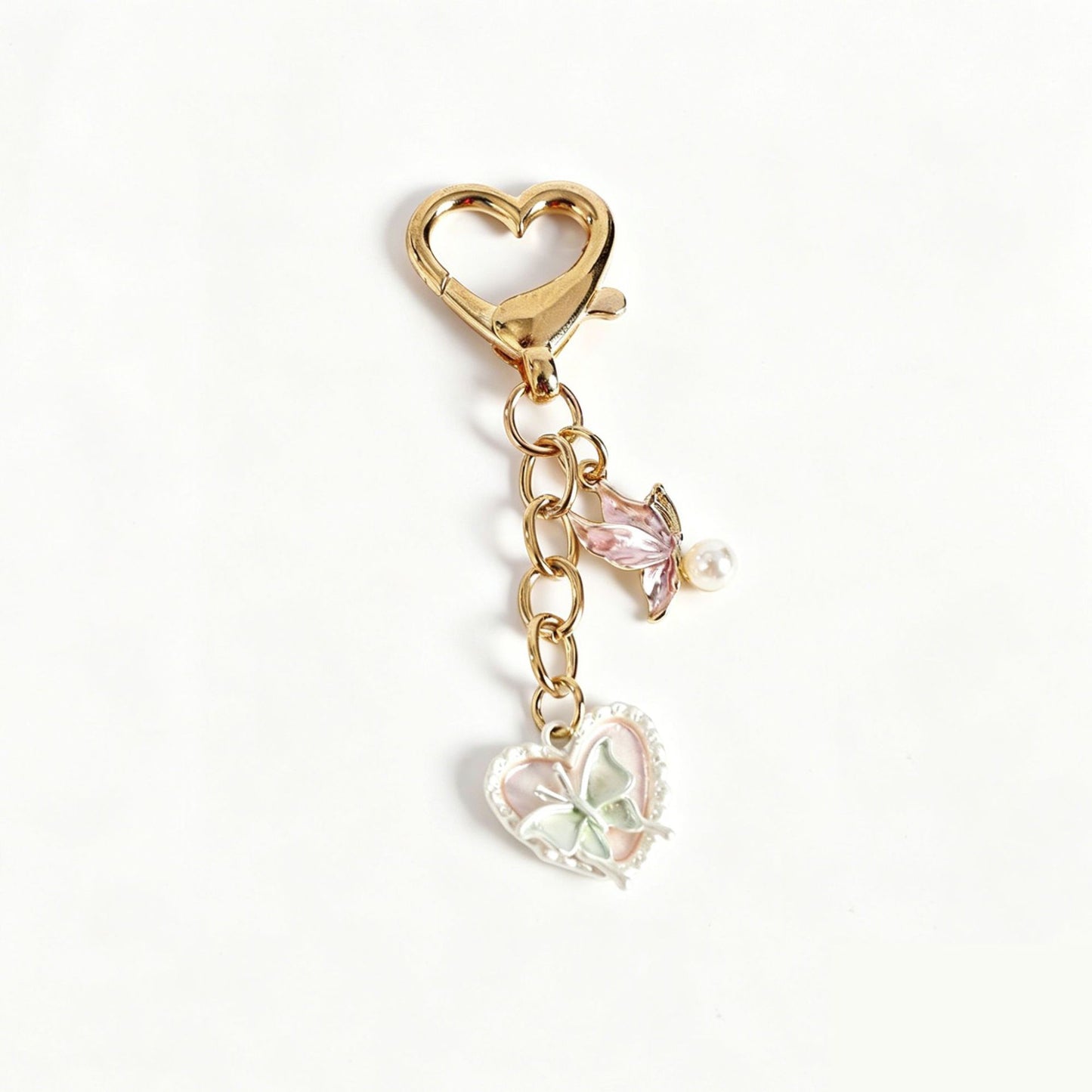 Heart Shape Key Chain Made Of Durable Alloy, Stylish And Perfect For Everyday Use