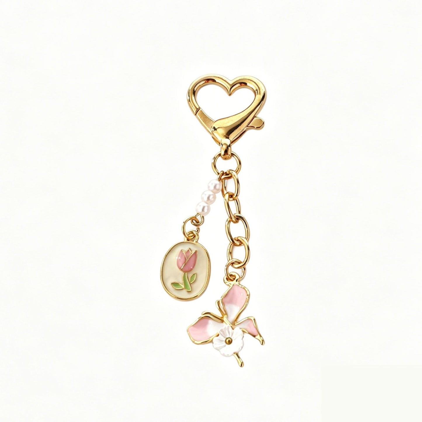 Heart Shape Key Chain Made Of Durable Alloy, Stylish And Perfect For Everyday Use