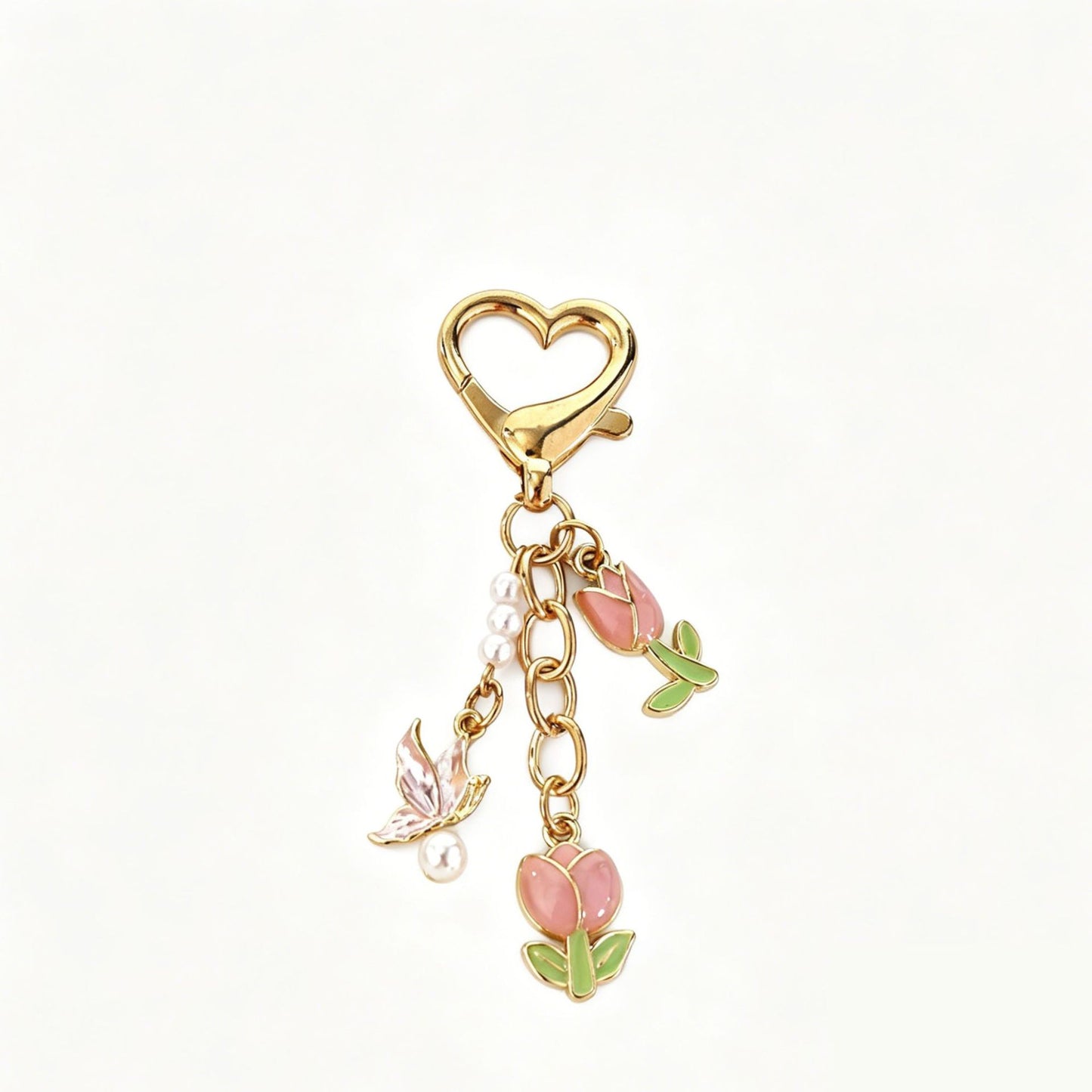Heart Shape Key Chain Made Of Durable Alloy, Stylish And Perfect For Everyday Use