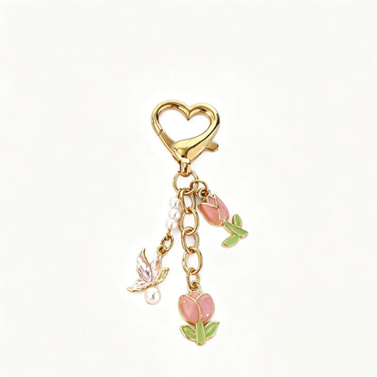 Heart Shape Key Chain Made Of Durable Alloy, Stylish And Perfect For Everyday Use