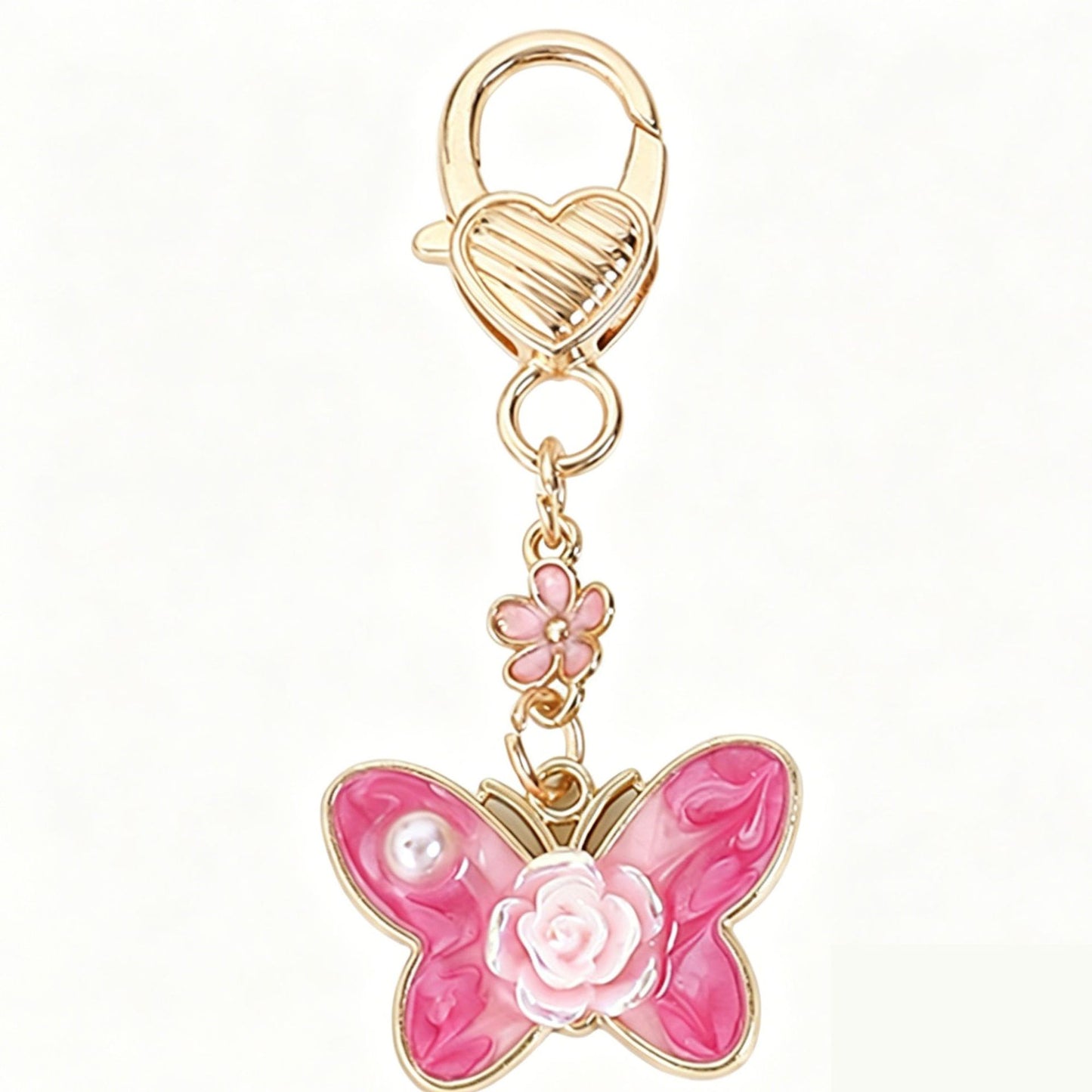 Heart Shape Key Chain Made Of Durable Alloy, Stylish And Perfect For Everyday Use