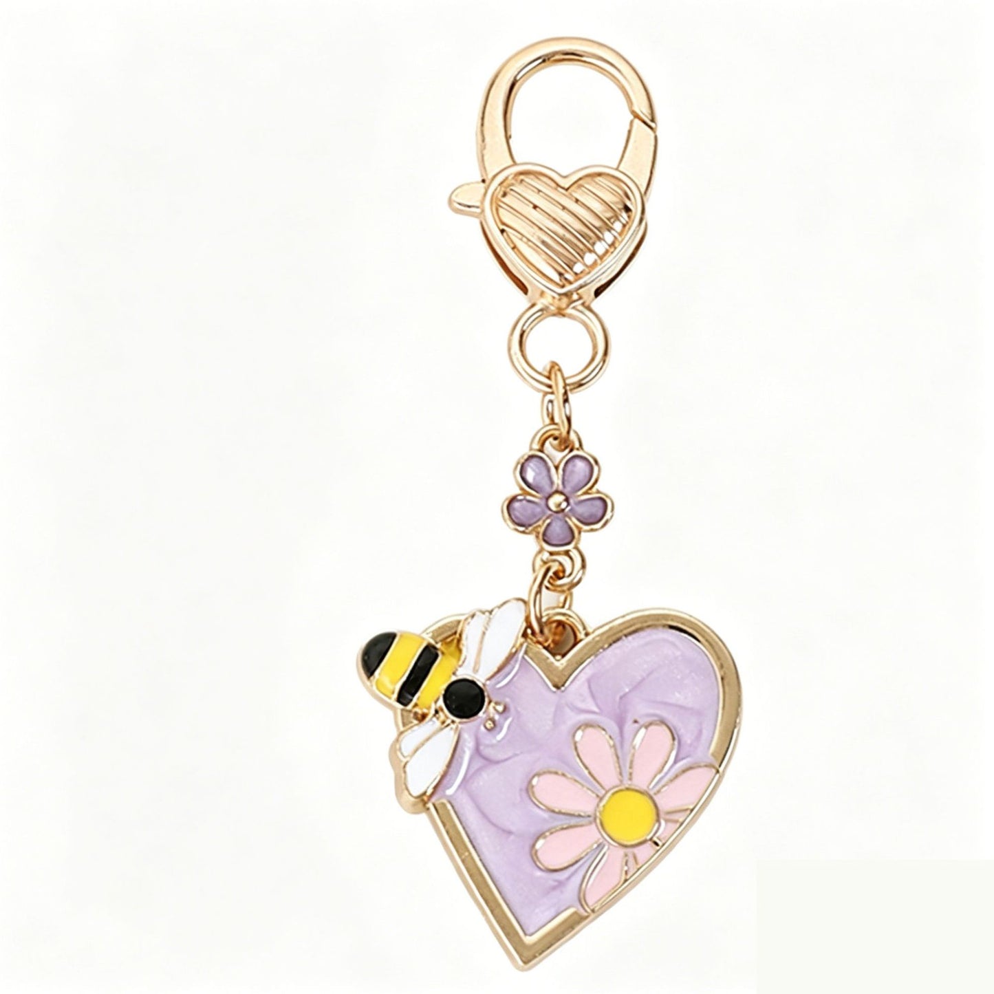 Heart Shape Key Chain Made Of Durable Alloy, Stylish And Perfect For Everyday Use