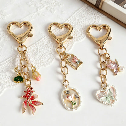 Heart Shape Key Chain Made Of Durable Alloy, Stylish And Perfect For Everyday Use