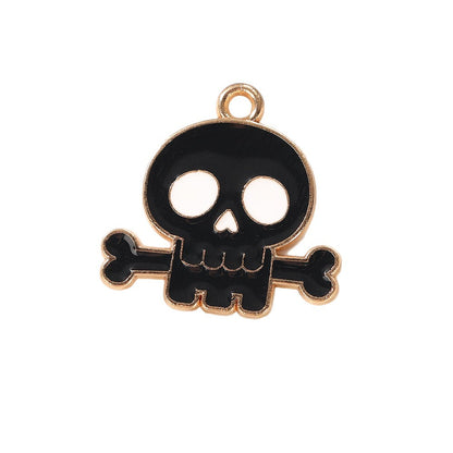 Pumpkin Alloy Pendant With Enamel Craft, Perfect Halloween Jewelry Accessory