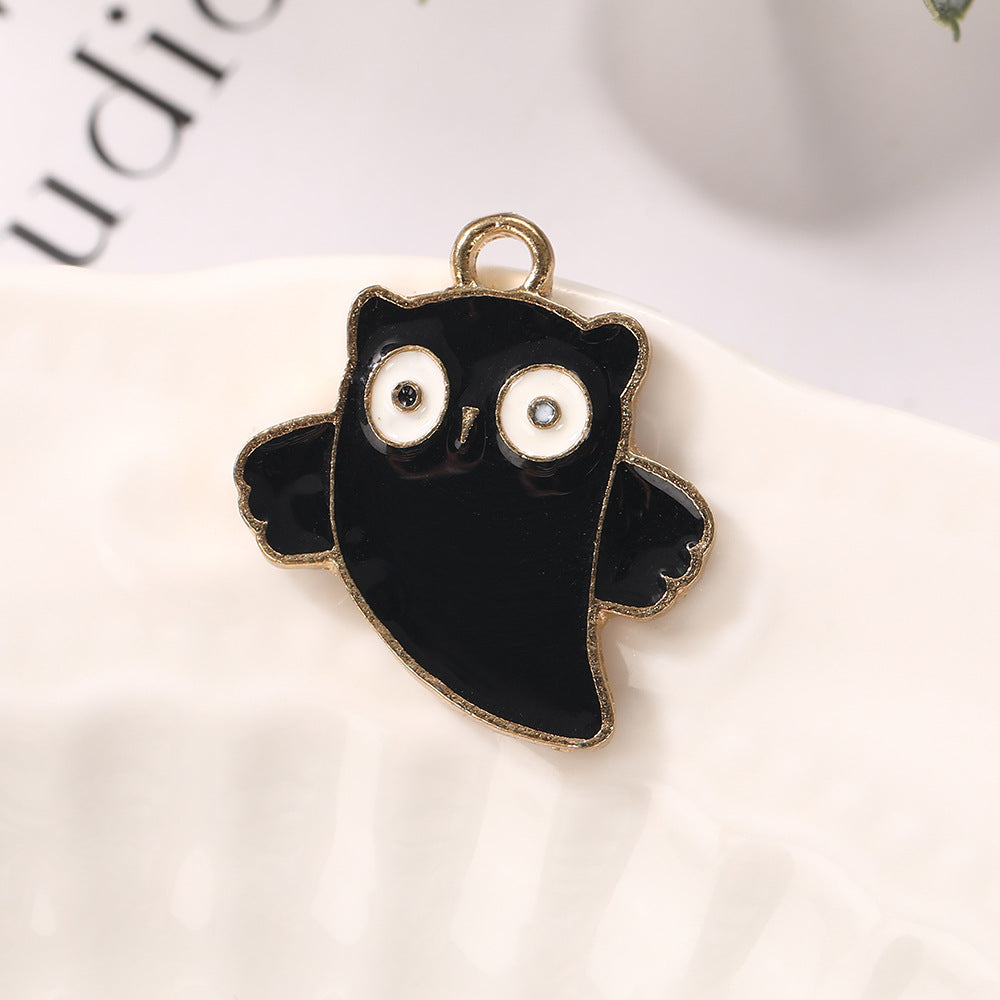Pumpkin Alloy Pendant With Enamel Craft, Perfect Halloween Jewelry Accessory
