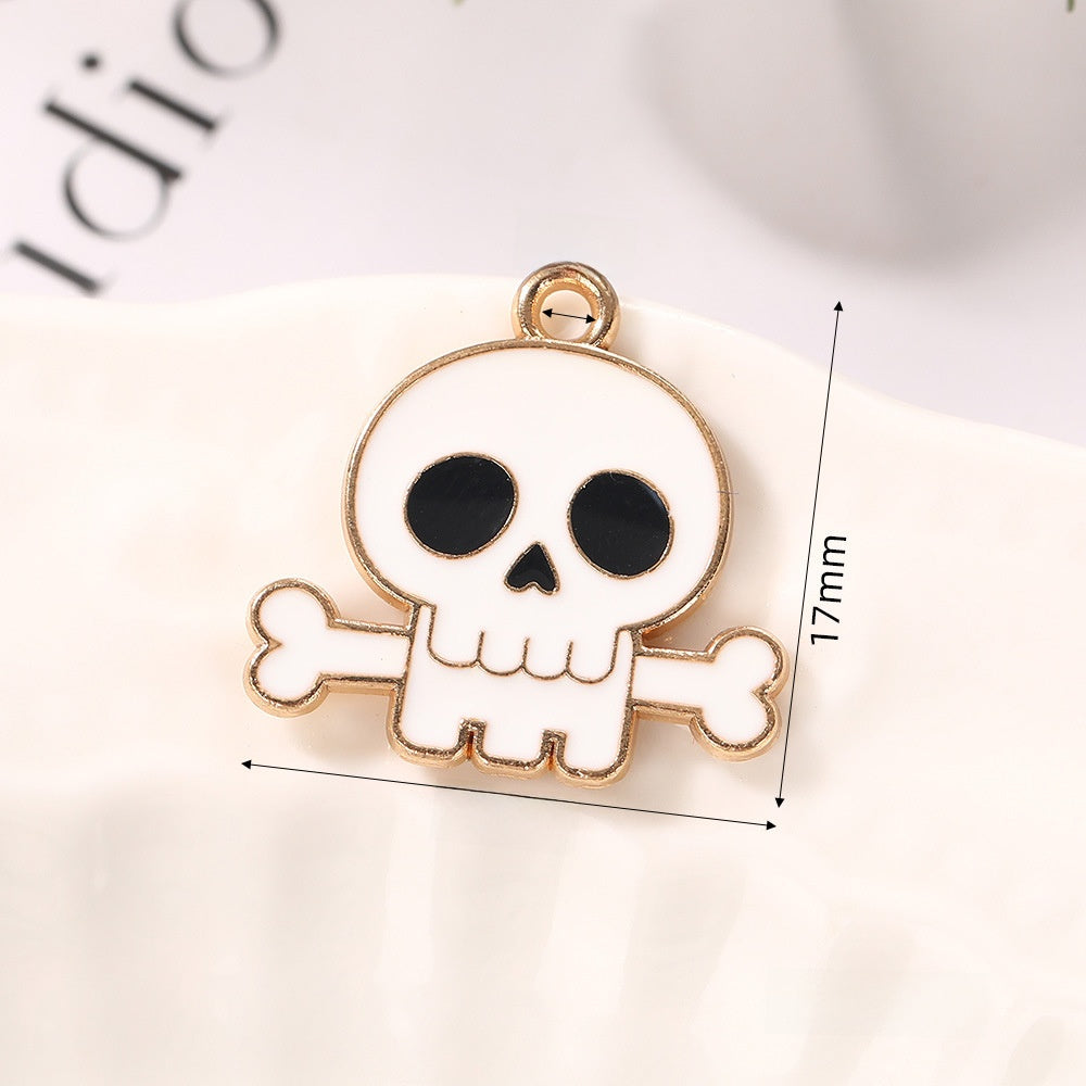 Pumpkin Alloy Pendant With Enamel Craft, Perfect Halloween Jewelry Accessory