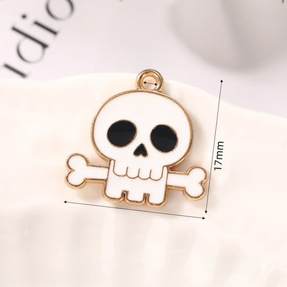 Pumpkin Alloy Pendant With Enamel Craft, Perfect Halloween Jewelry Accessory