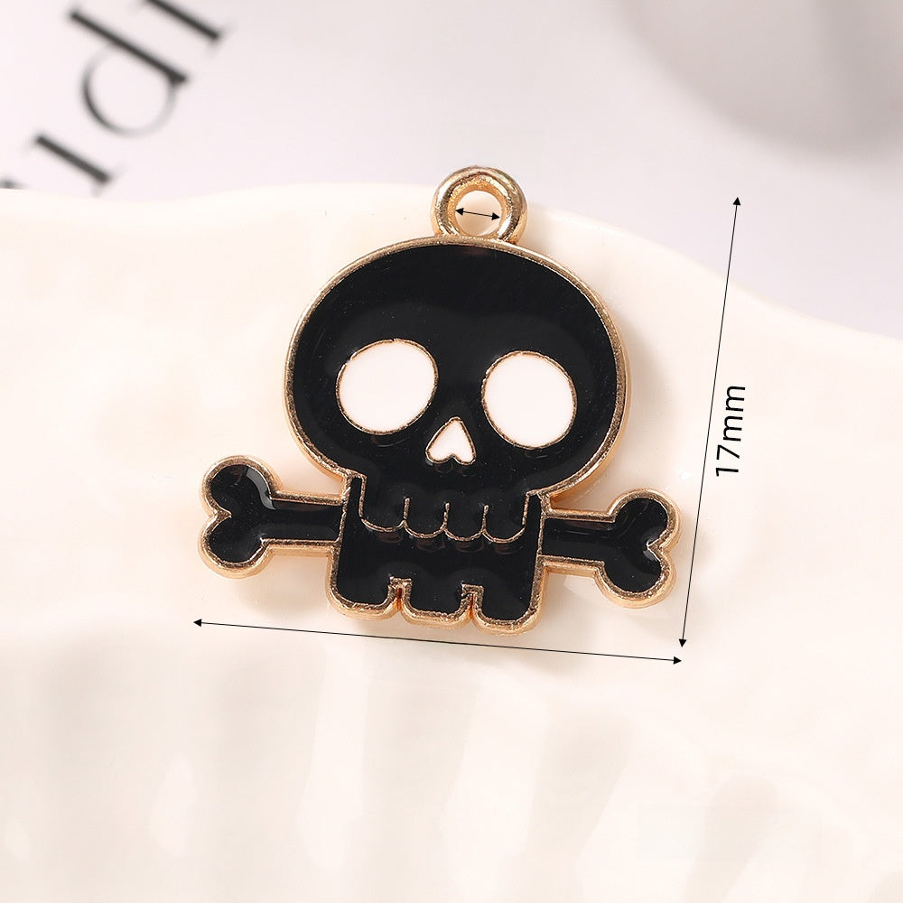 Pumpkin Alloy Pendant With Enamel Craft, Perfect Halloween Jewelry Accessory