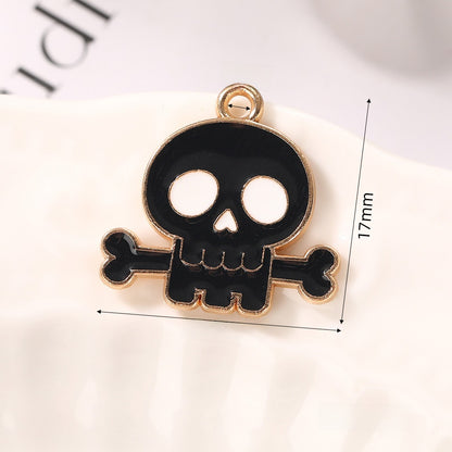 Pumpkin Alloy Pendant With Enamel Craft, Perfect Halloween Jewelry Accessory