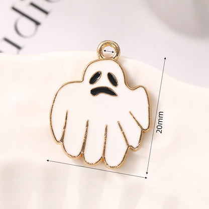 Pumpkin Alloy Pendant With Enamel Craft, Perfect Halloween Jewelry Accessory