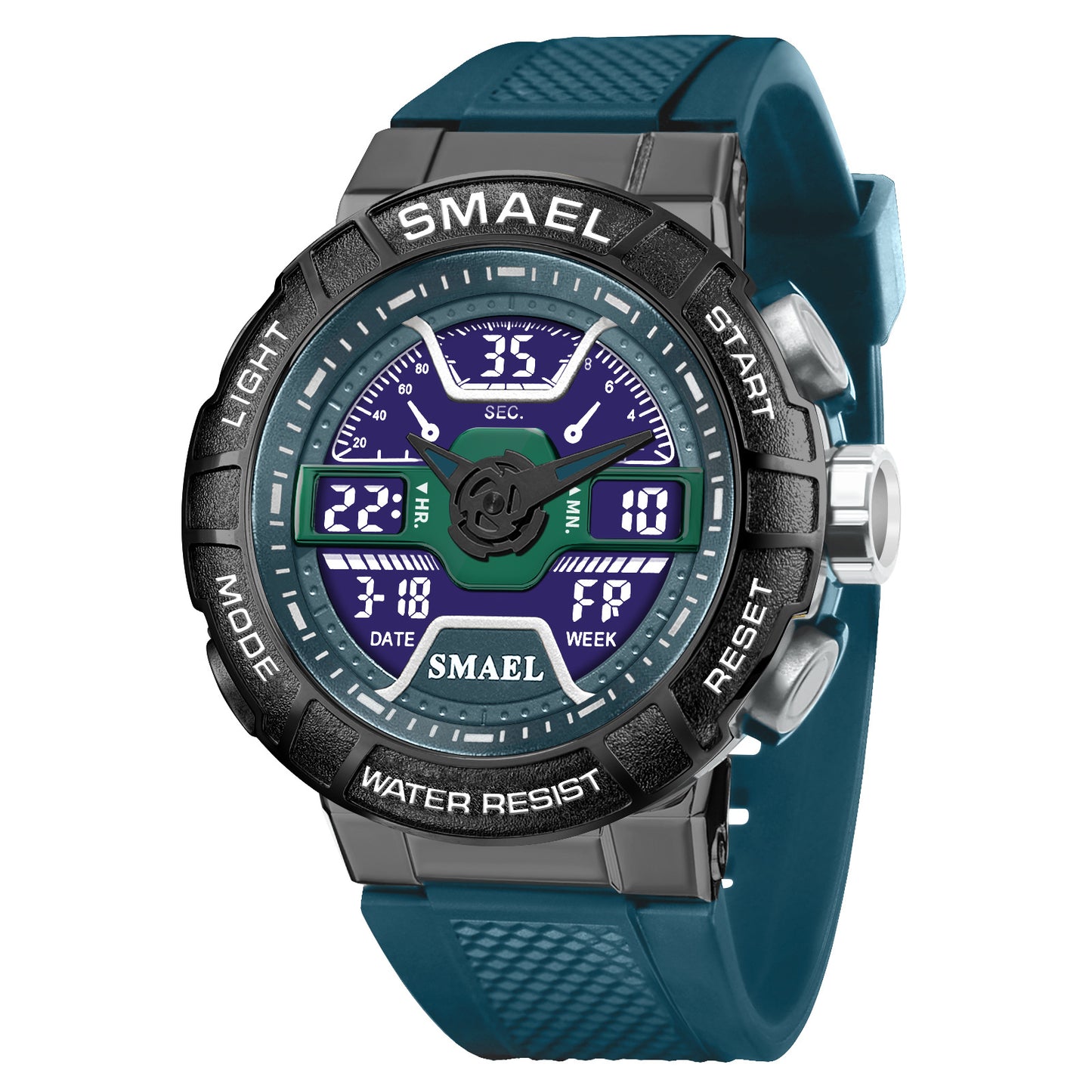 Men's Quartz Watch With Round Dial And Plexiglass Mirror Featuring TPU Strap And Pin Buckle