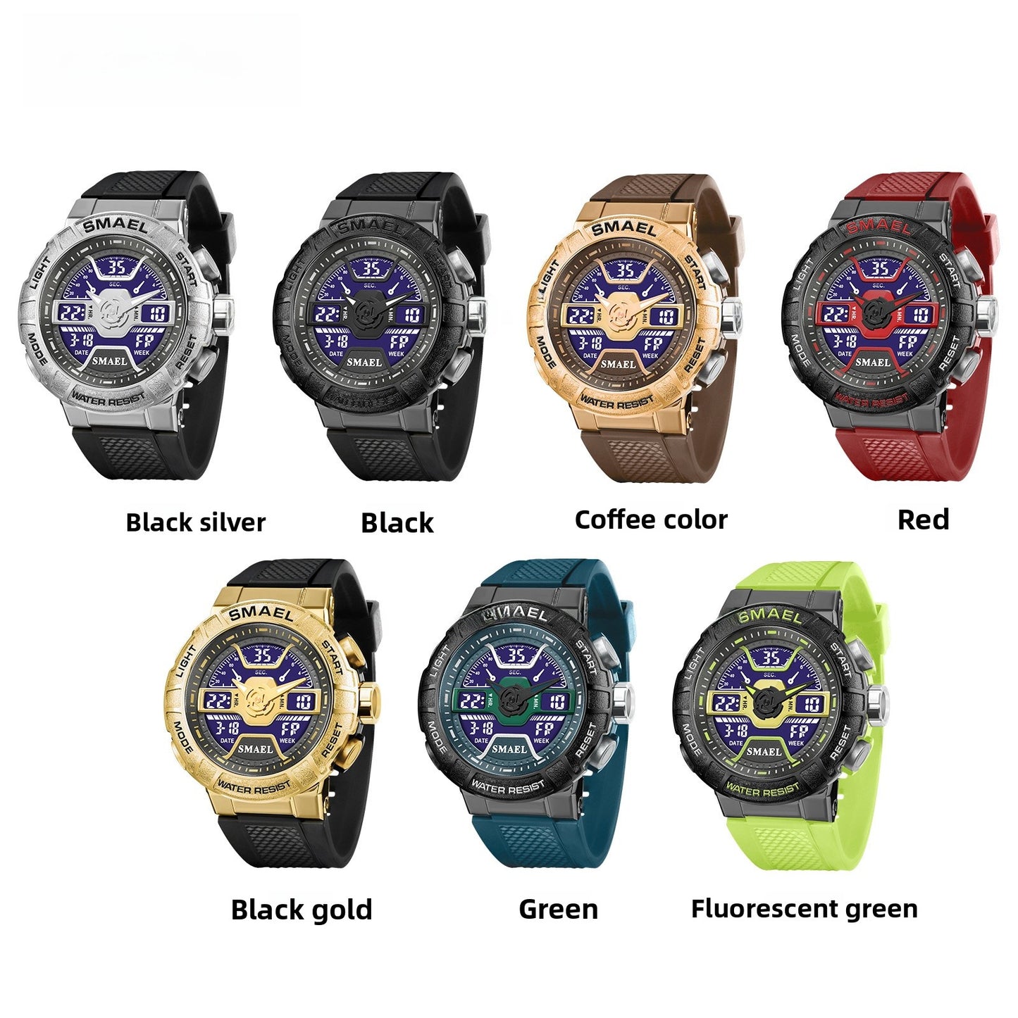Men's Quartz Watch With Round Dial And Plexiglass Mirror Featuring TPU Strap And Pin Buckle
