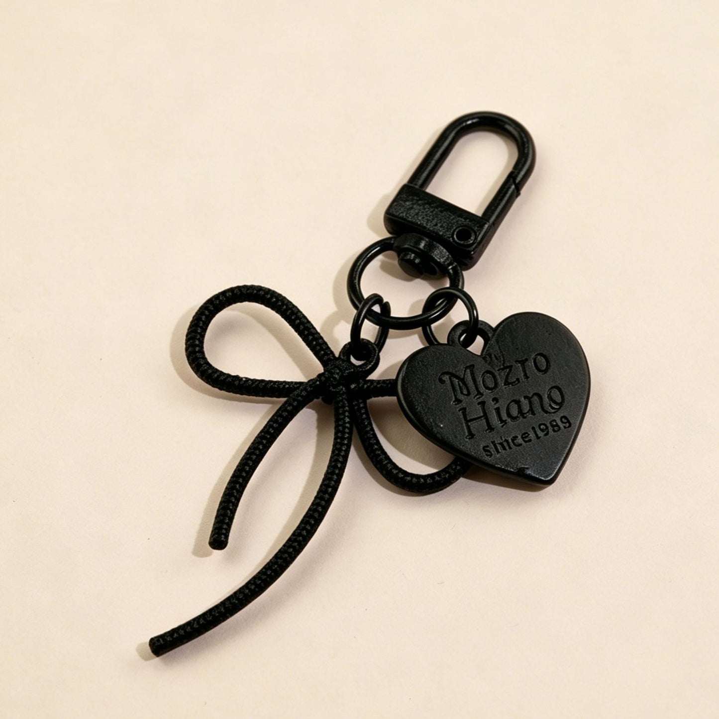 Bow Tie Bag Charm Key Chain In Colour, Featuring Durable Alloy Material