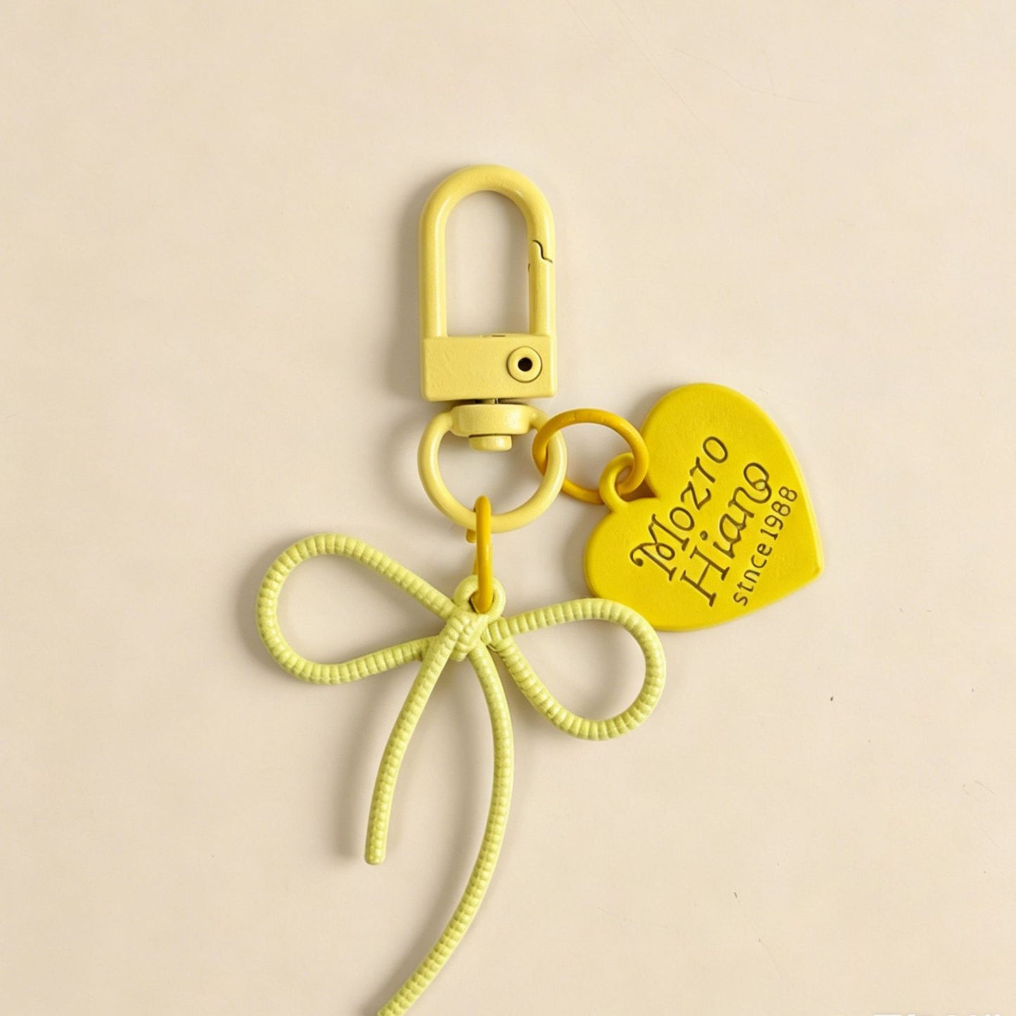 Bow Tie Bag Charm Key Chain In Colour, Featuring Durable Alloy Material