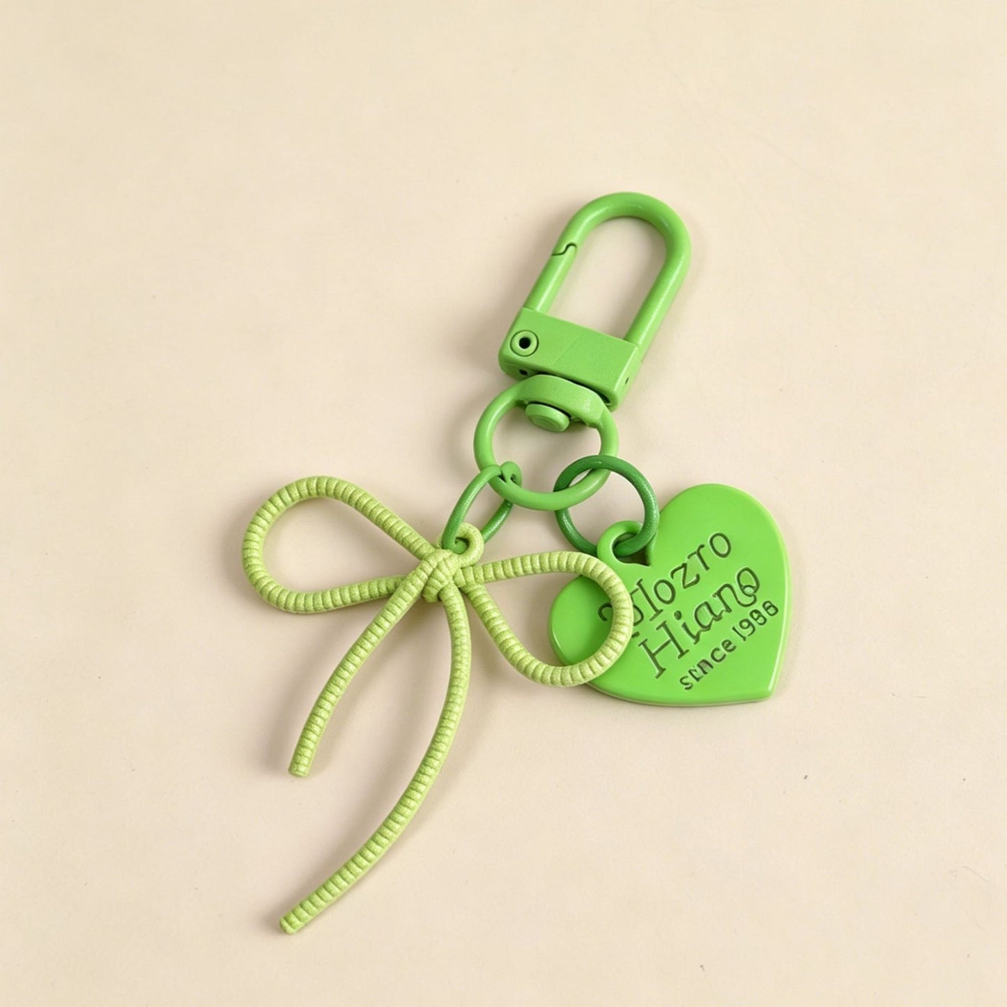 Bow Tie Bag Charm Key Chain In Colour, Featuring Durable Alloy Material