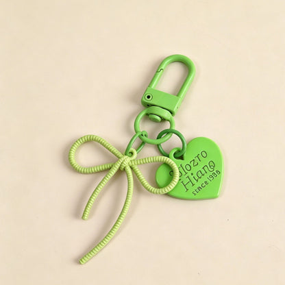 Bow Tie Bag Charm Key Chain In Colour, Featuring Durable Alloy Material