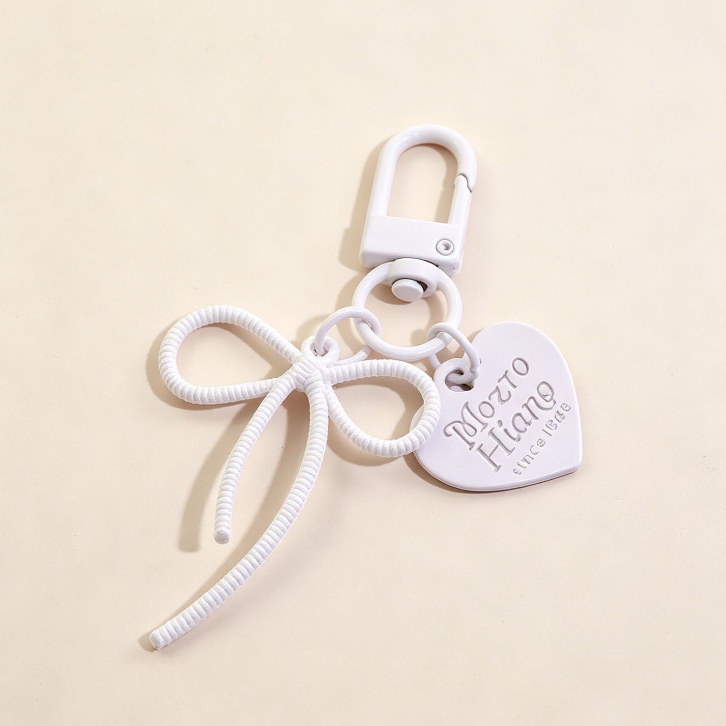 Bow Tie Bag Charm Key Chain In Colour, Featuring Durable Alloy Material