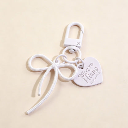 Bow Tie Bag Charm Key Chain In Colour, Featuring Durable Alloy Material