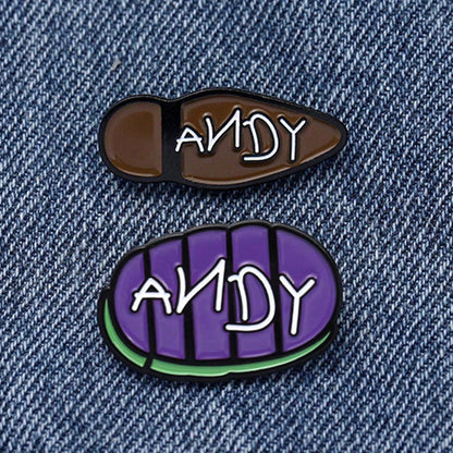 Letter Pin Made Of Alloy Featuring Stoving Varnish Finish