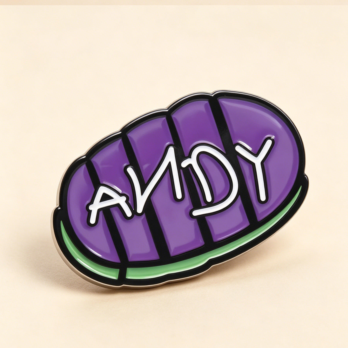 Letter Pin Made Of Alloy Featuring Stoving Varnish Finish