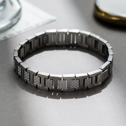 Geometric Waterproof Women's Bracelets In 304 Stainless Steel With 18K Gold Plated PVD Coating 0.03-0.05µm