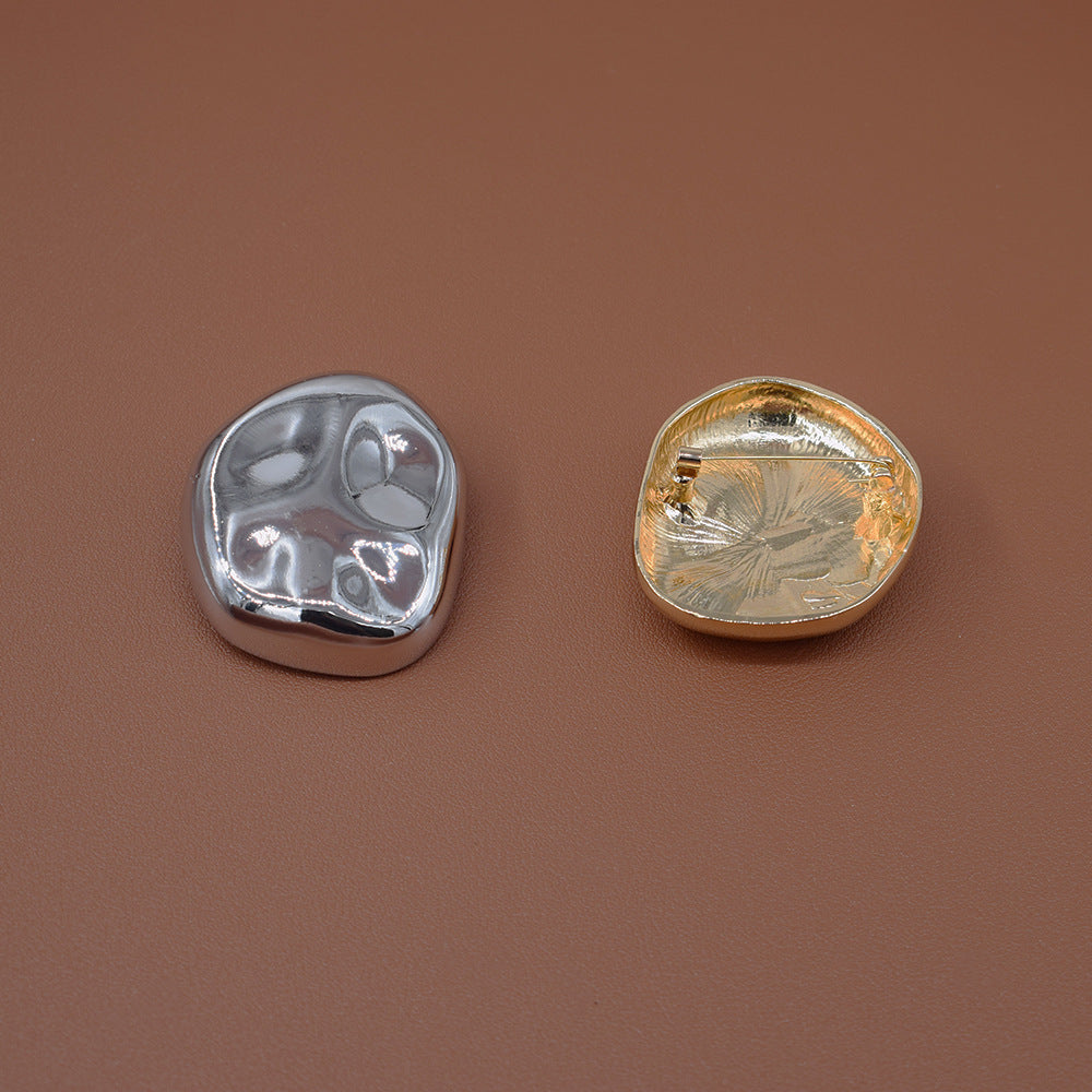 Irregular Pin Made Of Alloy With Electroplated Finish, Available In Gold