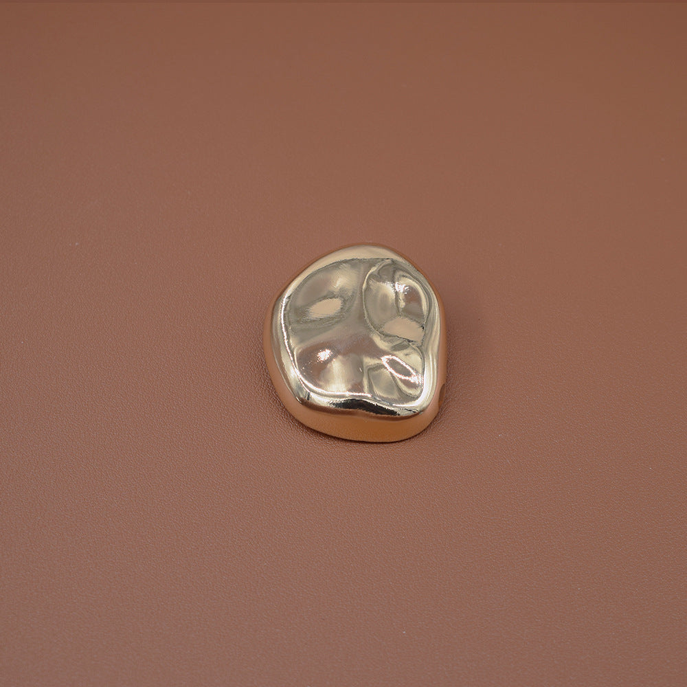 Irregular Pin Made Of Alloy With Electroplated Finish, Available In Gold