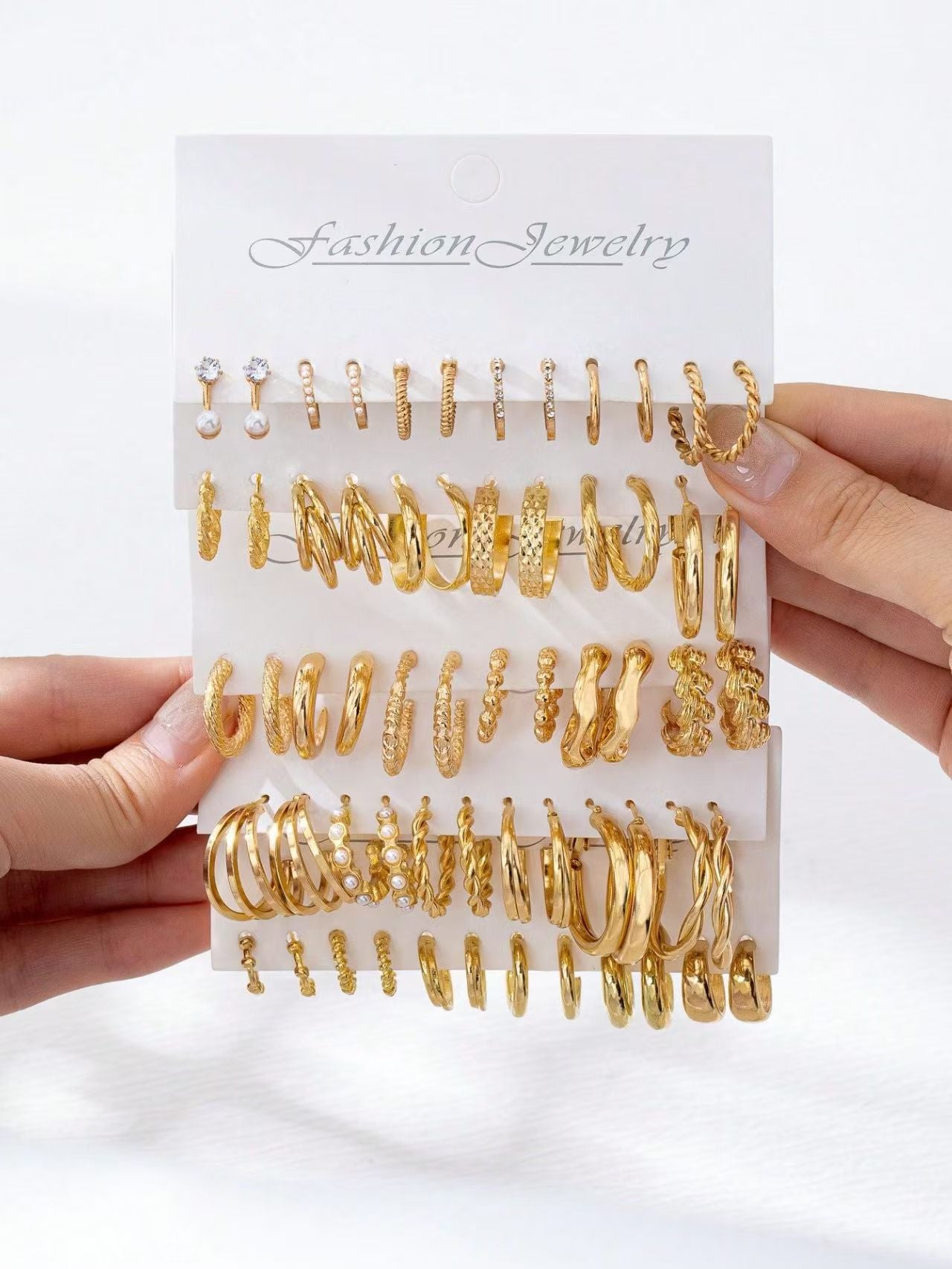 Sweet Handmade Round Hoop Earrings For Women In Zinc Alloy With KC Golden Plated Finish And 0.03µm Coating Thickness