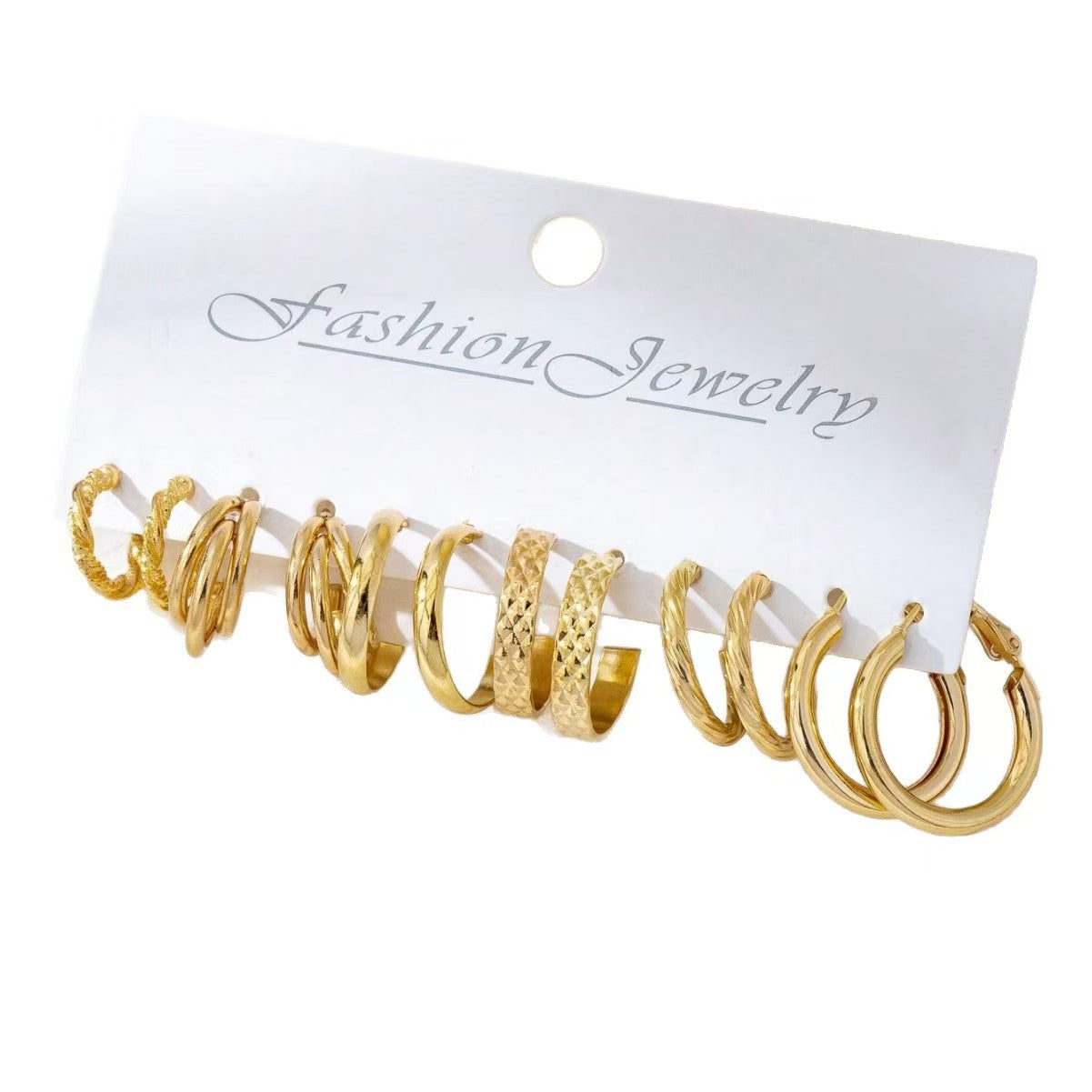 Sweet Handmade Round Hoop Earrings For Women In Zinc Alloy With KC Golden Plated Finish And 0.03µm Coating Thickness
