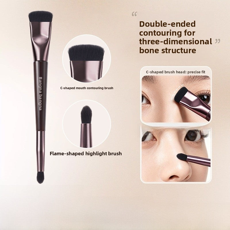 Foundation Brush With Plastic Handle, 1 Piece Makeup Tool For Smooth Application
