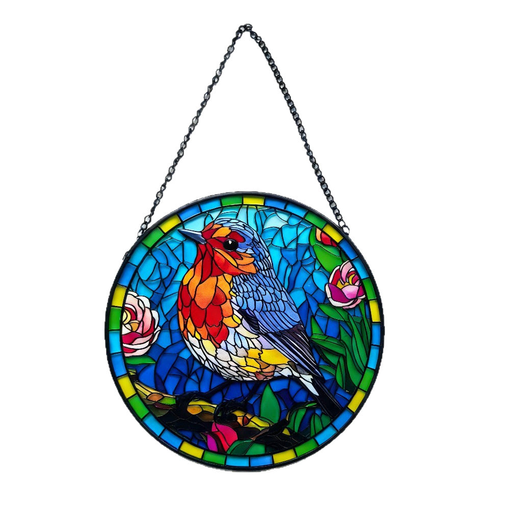 Round Glass Pendant Hanging Ornament For Home Decor, Available In Colour