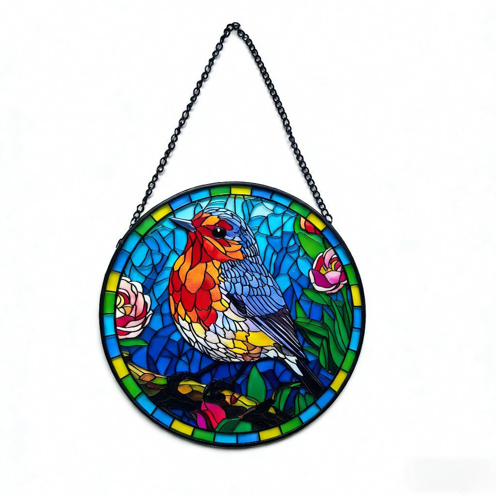 Round Glass Pendant Hanging Ornament For Home Decor, Available In Colour