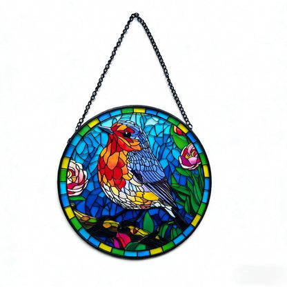 Round Glass Pendant Hanging Ornament For Home Decor, Available In Colour