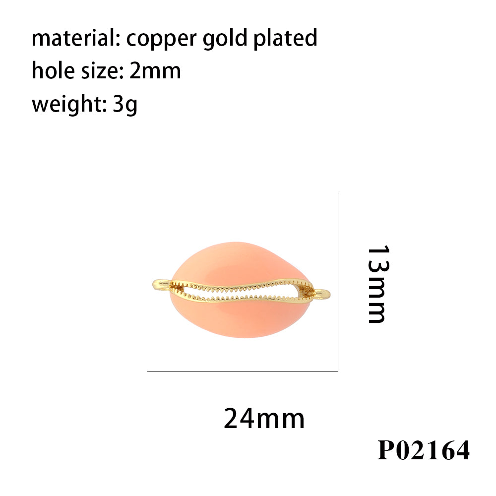 Geometric Pendant In IG Style For Unisex, Copper Base With 18K Real Gold Electroplated And Zircon Inlay, Beaded Jewelry