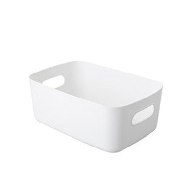 Modern Style Solid Color Plastic Storage Box For Organized Storage And Easy Cleaning