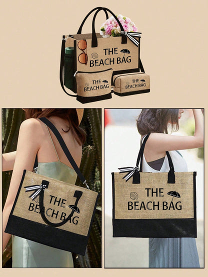 Unisex Square Polyester Shoulder Bag With Single Shoulder Strap, Printing Design, Suitable For All Seasons