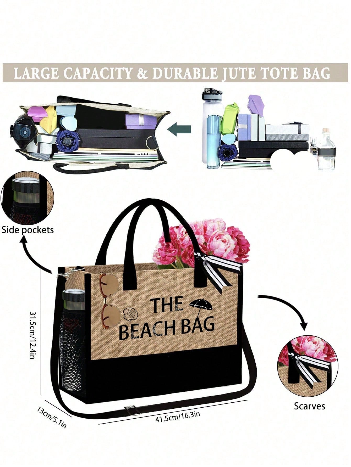 Unisex Square Polyester Shoulder Bag With Single Shoulder Strap, Printing Design, Suitable For All Seasons